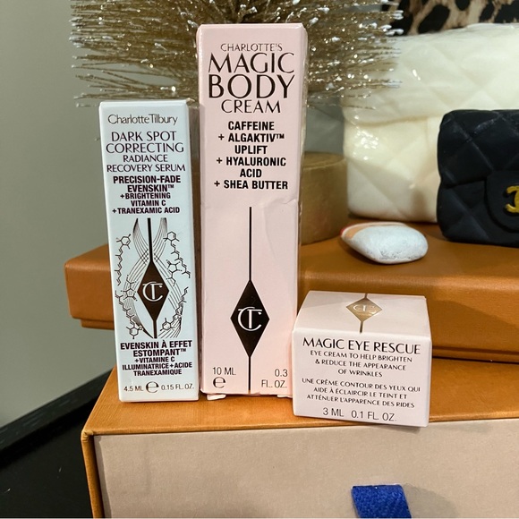 Charlotte Tilbury Other - Charlotte Tilbury Magic Body Cream and Skincare Trio